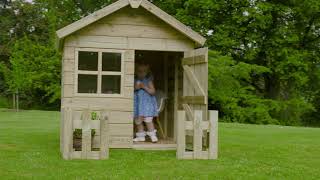 Rebo Orchard 4FT x 4FT Children’s Wooden Garden Playhouse