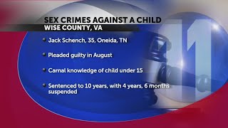 Wise Co., VA judge sentences man to 10 years for sex crimes against child