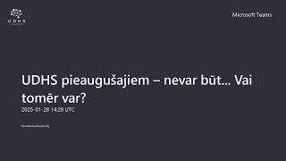 UDHS pieaugušajiem – nevar būt... Vai tomēr var? Saruna ar psihiatri Lauru Štāni