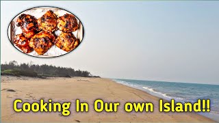 Kattupalli beach || Cooking BBQ Chicken in Kattupalli Beach