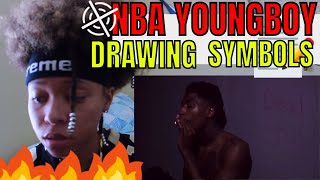 NBA YOUNGBOY - DRAWING SYMBOLS  (REACTION!)