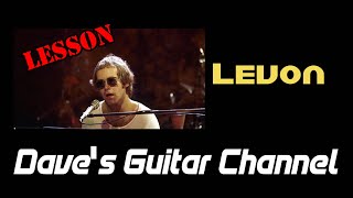 LESSON - Levon by Elton John