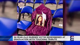 16-year-old murder victim remembered at graduation with touching tribute