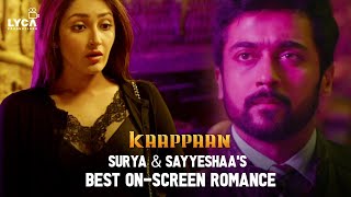 Kaappaan Movie Scenes | Surya & Sayyeshaa's Best On-Screen Romance | Arya | Mohanlal | Lyca