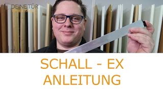 Schall-Ex und selbstabsenkende Türdichtung: Zugluft stoppen, Heizkosten sparen