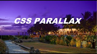 CSS Parallax Scrolling | No JavaScript | HTML & CSS