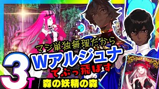 アルジュナ \u0026 アルジュナオルタ　3ターン　特攻礼装無し｜高難易度「森の妖精の森」｜W Arjuna 3turn 【FGO】【ミスティックアイズ･シンフォニー ～妖しの森と麗しの足跡～】