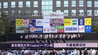 東京理科大学ＹＯＳＡＫＯＩソーラン部　２０１３　みちのくＹＯＳＡＫＯＩまつり　１日目　市民広場メイン会場　演舞