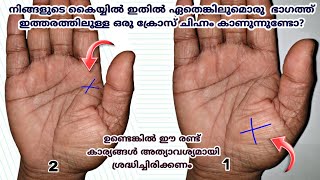 ജീവിതത്തെ  മാറ്റിമറിക്കുന്ന അപൂർവ്വ ചിഹ്നം (X)✋️| Palmistry in Malayalam / VedicPalmistry