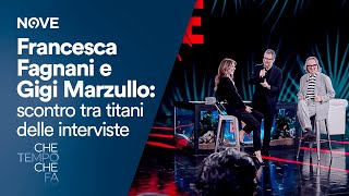 Francesca Fagnani e Gigi Marzullo: scontro tra titani delle interviste | Che tempo che fa