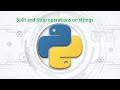 19.Complete Python Basics for Automation - strip/split operations on Strings