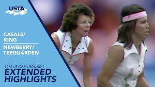 Casals/King vs Newberry/Teeguarden Extended Highlights | 1975 US Open Round 1