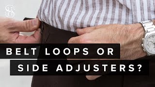 Belt Loops Or Side Adjusters? | Made To Measure Suits