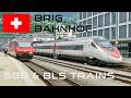 Switzerland: Brig - SBB & BLS Passenger Trains at the Mainline Station