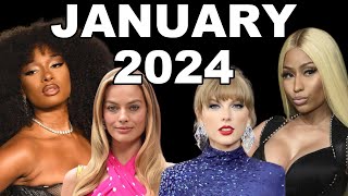 what you missed in january 2024 🗓️🐍🏈 (january 2024 pop culture recap)