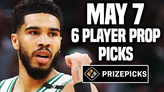 NBA PRIZEPICKS TODAY | 6 BEST PROP PICKS | TUESDAY | 5/7/2024 | BEST PROPS | NBA BETTING |