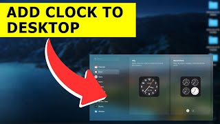 How To Add Clock Widget On Macbook Air/Pro Or iMac