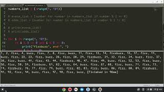 Fizzbuzz List Interpolation Python