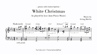 White Christmas (kno Piano Music) - Sheet music transcription