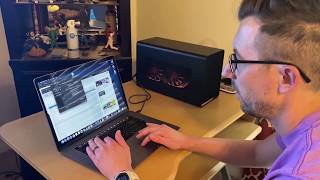 Razer Core X Chroma eGPU enclosure - unboxing and setup with MacBook Pro