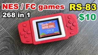 ✅ Subor CoolBaby RS-83 Portable game NES - 268 FULL games list