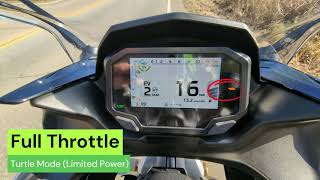 Kawasaki Ninja 7 Hybrid EV Mode Power Down (CX500ARFNL)