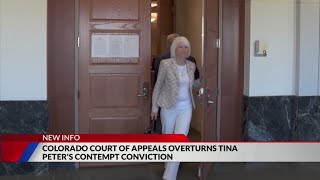 Appeals court overturns Tina Peters contempt ruling