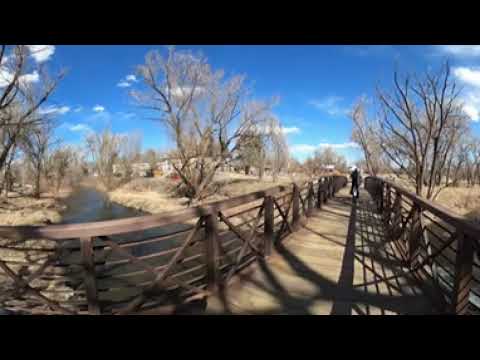 Bear Creek Bike Path Over Bridge In VR On E Bike - YouTube