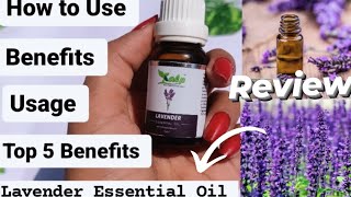 Lavender एसेंशियल ऑयल Benefits\u0026 Uses || Best essential for Hair \u0026 Skin #lavenderessentialoil #review