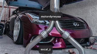 G35, G37 350Z MOTORDYNE Resonated Y pipe (install and sound clips)