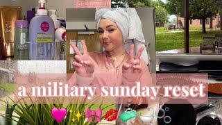 MILITARY SUNDAY RESET ROUTINE✨🎀 | AIR FORCE DORMS | RELAXING RAINY DAY VLOG