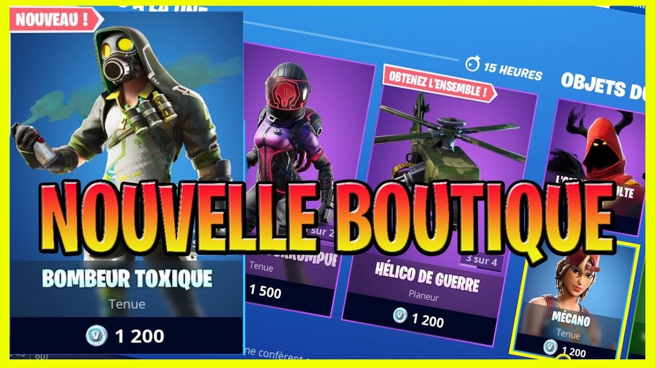 Nouvelle Boutique D'objets Fortnite Du 8 Octobre 2019 - YouTube