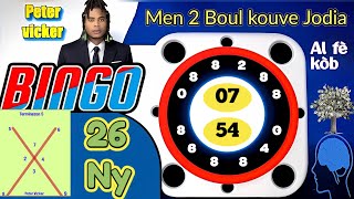 2Boul Koukou Kraze Bank Tiraj Midi 25 Janv 2025 An al fè kòb Loto4 Maryaj Garanti Peter Vicker Frape