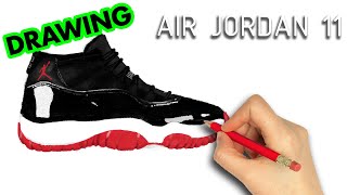 how to draw Air Jordan 11 | Art Therapy