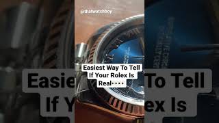 How To Tell If Your Rolex Is Real  #rolex