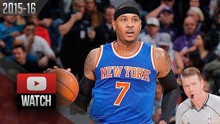 Carmelo Anthony Full Highlights at Kings (2015.12.10) - 23 Pts, 14 Reb