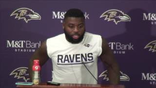 Terrance West Talks About Beating Towson Teammate | Full Press Conference | Baltimore Ravens