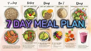 🌿7-Day Fibroid Healing Meal Plan🌿 Meal plan is designed to help shrink fibroids naturally.