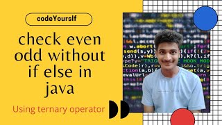check even or odd without using if else in java | even odd using ternary operator in java | #cy