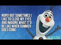 in summer lyrics song from frozen 💙❄😹