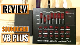 REVIEW SOUNDCARD V8 PLUS review dan Cara setting