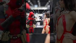 Deadpool meets Vampirella 🦇 #deadpool #vampirella #cosplay