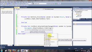 Visual Basic NET Tutorial 7 How to use a Listbox in VB NET