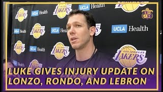Lakers Interview: Luke Walton Believes Lonzo Was Turning a Corner Before His Ankle Injury