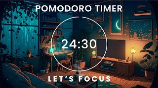 2-Hour Study With Me 🎶 Deep Focus Lofi Music, Study & Work ★︎ Pomodoro 25/05