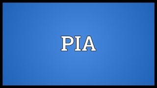 PIA Meaning