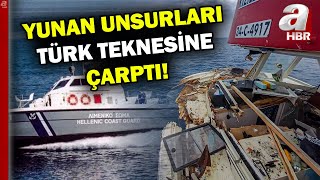 Gökçeada açıklarında hareketli dakikalar! Türk Balıkçı Teknesine Yunan Saldırısı! İşte O Anlar