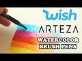 WATERCOLOR BRUSH PENS - Trying out brush pens by WISH and ARTEZA