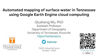 TNGIC Conference - Automated mapping of surface water in Tennessee using Google Earth Engine