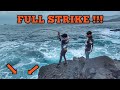 FULL STRIKE!!! ROCK FISHING IN SPOTS THAT ARE KNOWN TO BE DANGEROUS‼️Muhammad ikhwan fishing